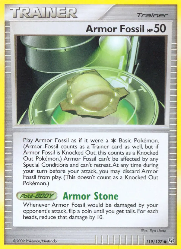 2009 Platinum Armor Fossil #119/127 Common card image