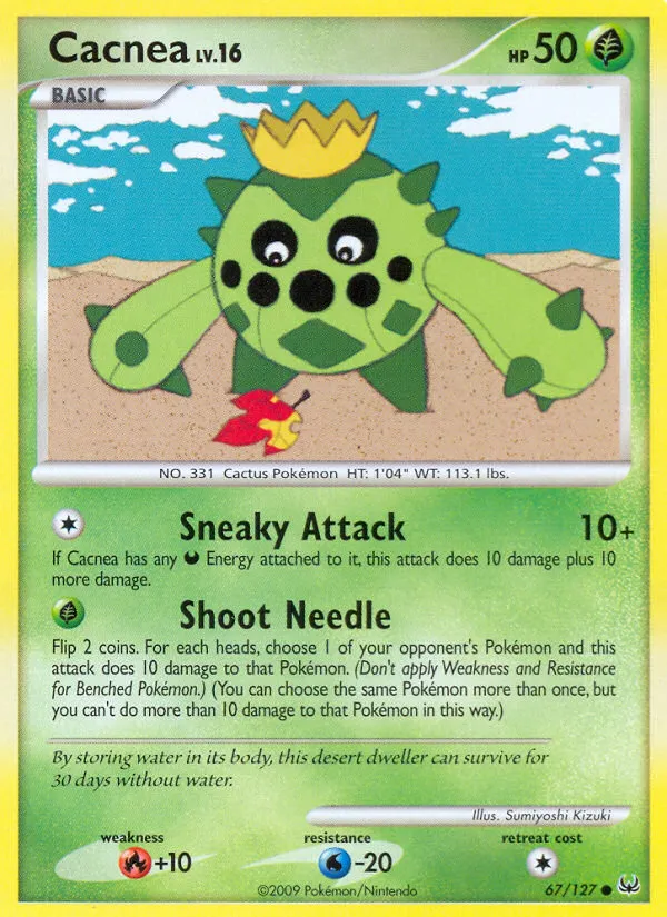 2009 Platinum Cacnea Common #067/127 Common card image