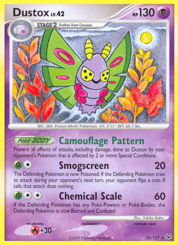 2009 Platinum Dustox Rare #025/127 Rare card image