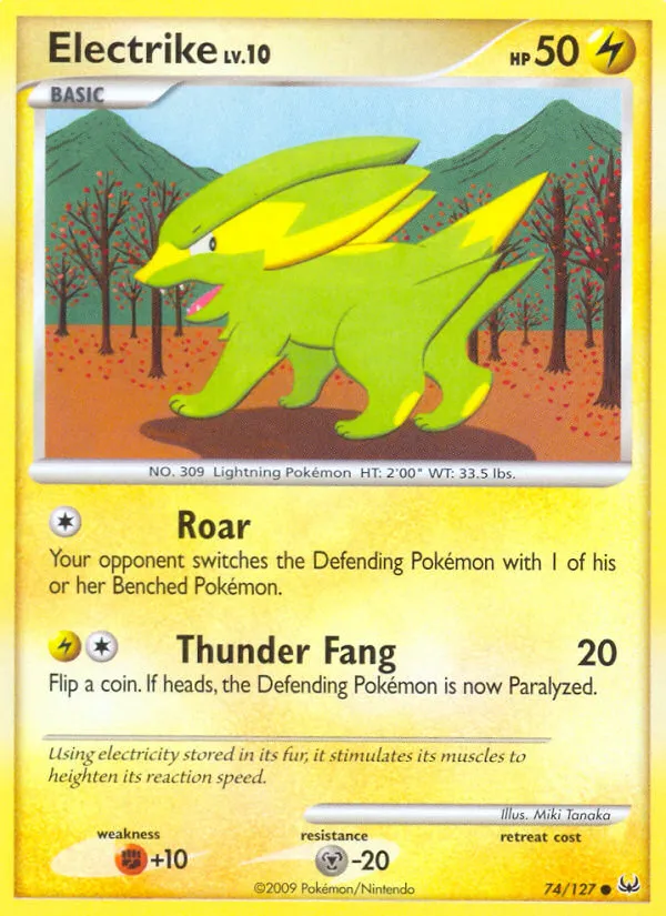 2009 Platinum Electrike Common #074/127 Common card image