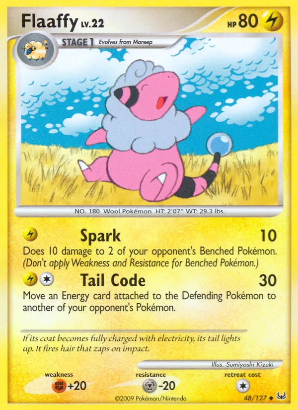 2009 Platinum Flaaffy Uncommon #048/127 Uncommon card image