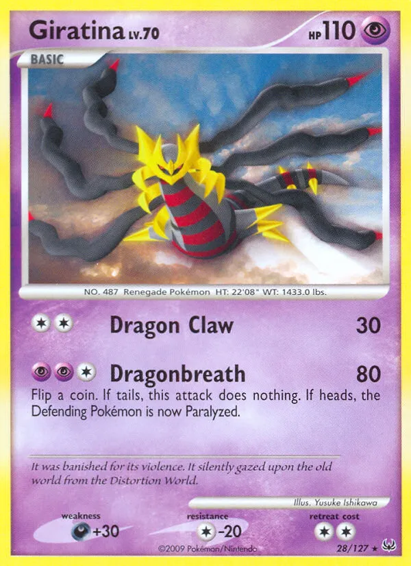2009 Platinum Giratina #010/127 Rare Holo card image