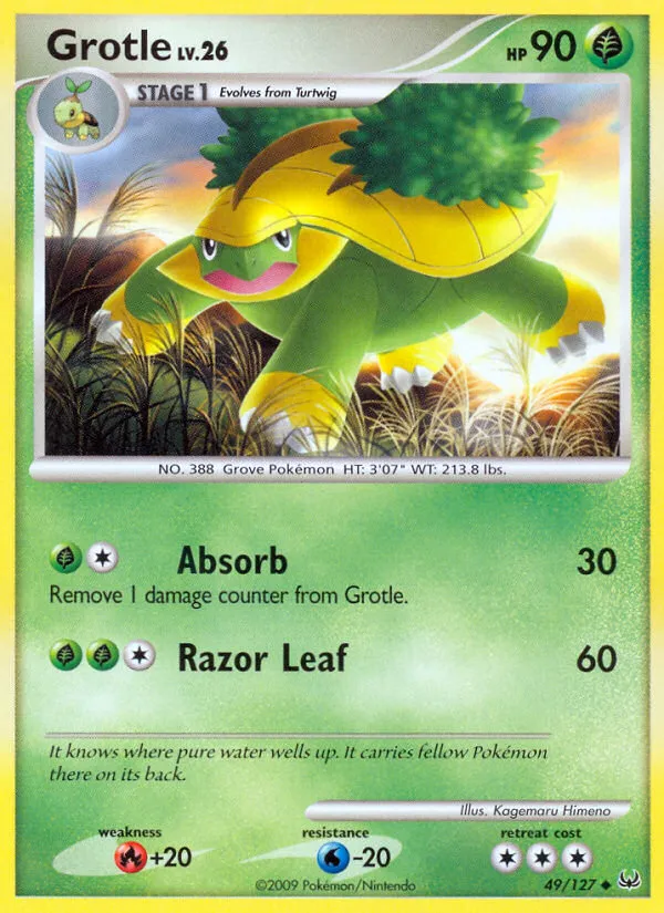 2009 Platinum Grotle Uncommon #049/127 Uncommon card image