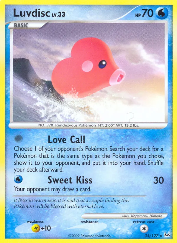 2009 Platinum Luvdisc Rare #035/127 Rare card image