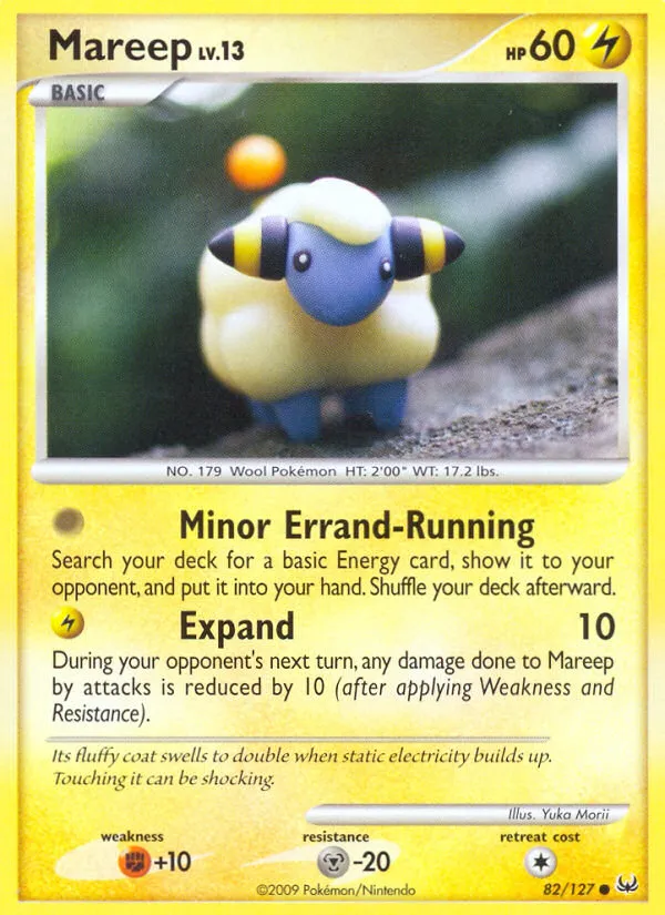 2009 Platinum Mareep Common #082/127 Common card image