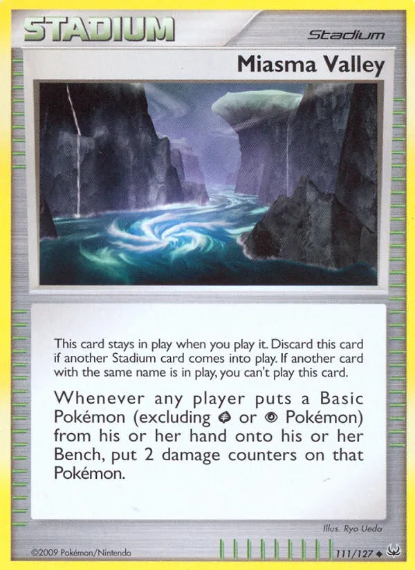 2009 Platinum Miasma Valley Uncommon #111/127 Uncommon card image