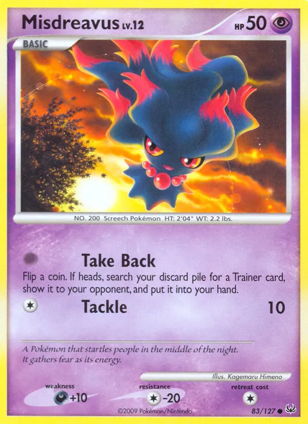 2009 Platinum Misdreavus #083/127 Common card image