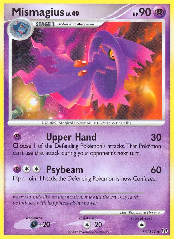 2009 Platinum Mismagius Uncommon #055/127 Uncommon card image