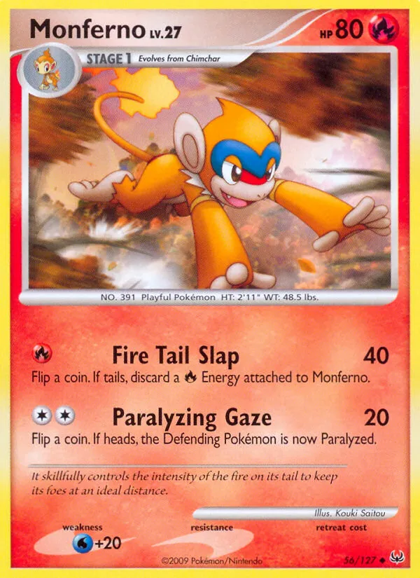 2009 Platinum Monferno Uncommon #056/127 Uncommon card image