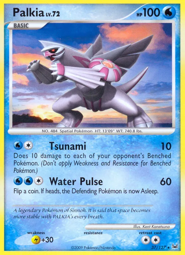 2009 Platinum Palkia Rare #037/127 Rare card image