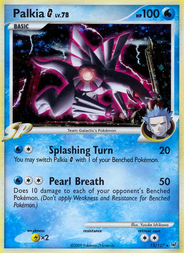 2009 Platinum Palkia G #012/127 Rare Holo card image