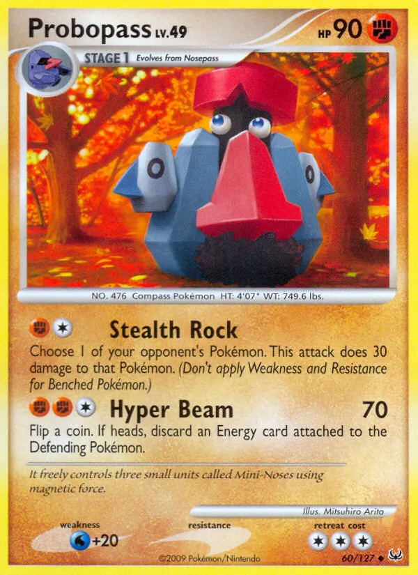 2009 Platinum Probopass Uncommon #060/127 Uncommon card image