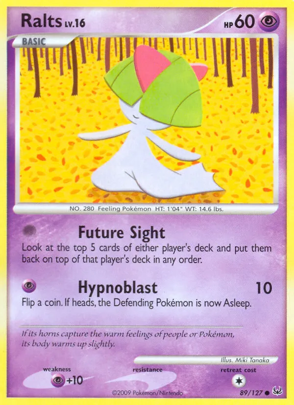 2009 Platinum Ralts Common #089/127 Common card image