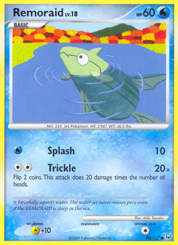 2009 Platinum Remoraid Common #090/127 Common card image