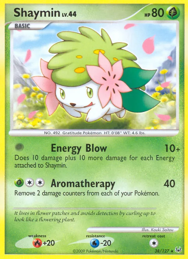 2009 Platinum Shaymin #015/127 Rare Holo card image