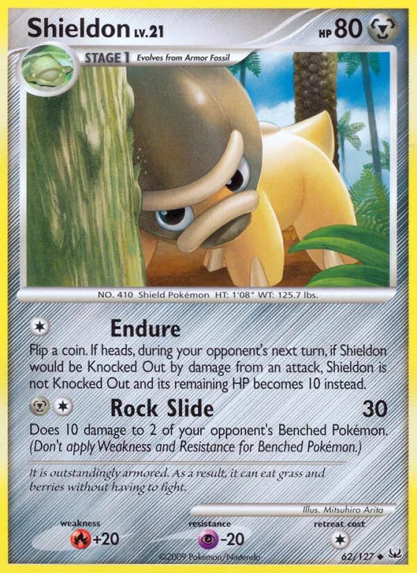 2009 Platinum Shieldon Uncommon #062/127 Uncommon card image