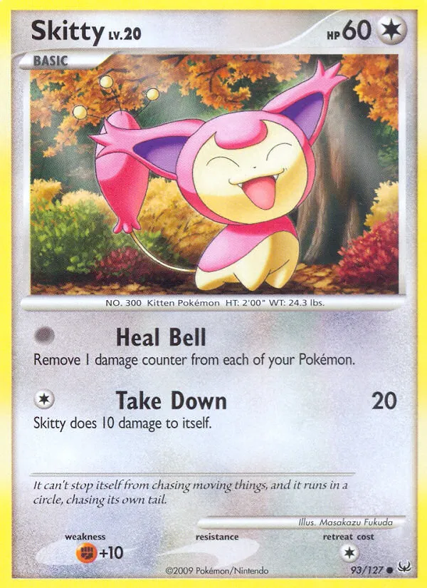 2009 Platinum Skitty Common #093/127 Common card image