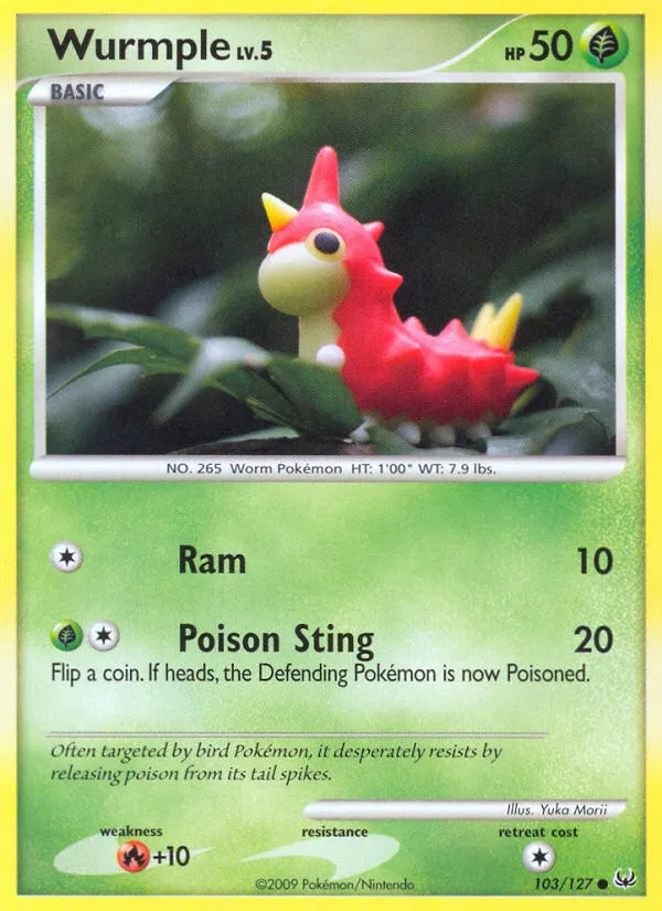 2009 Platinum Wurmple Common #103/127 Common card image
