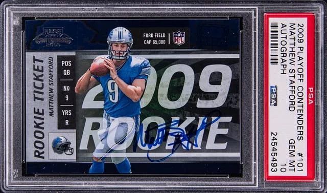 2009 Playoff Contenders Matthew Stafford Autograph #101 card image
