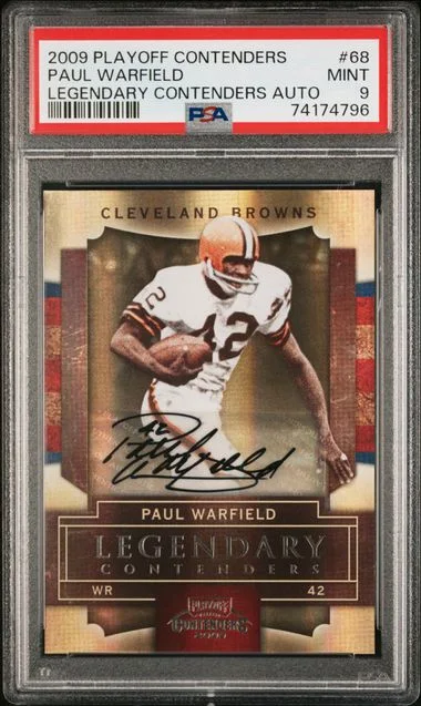 2009 Playoff Contenders Paul Warfield Legendary Contenders Autographs #68 card image