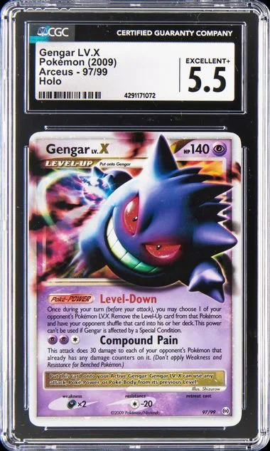 2009 Pokemon Arceus Holo Gengar Lv. X #97 card image