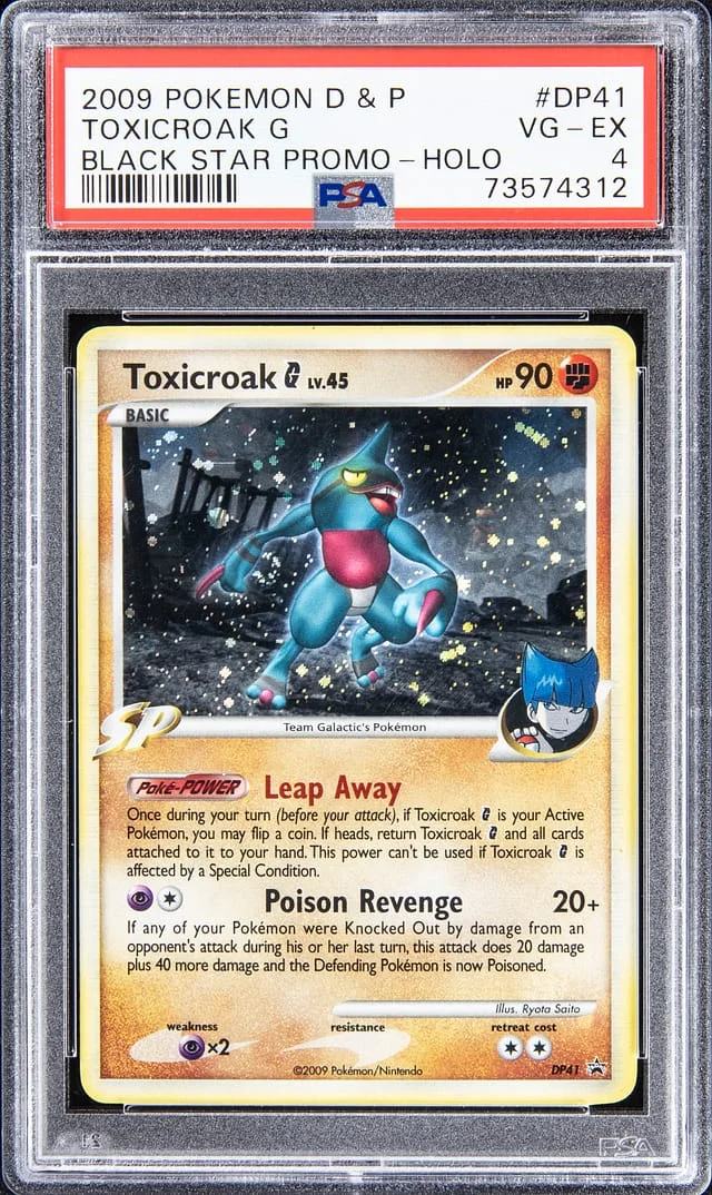 2009 Pokemon D & P Black Star Promo - Holo Toxicroak G #DP41 card image