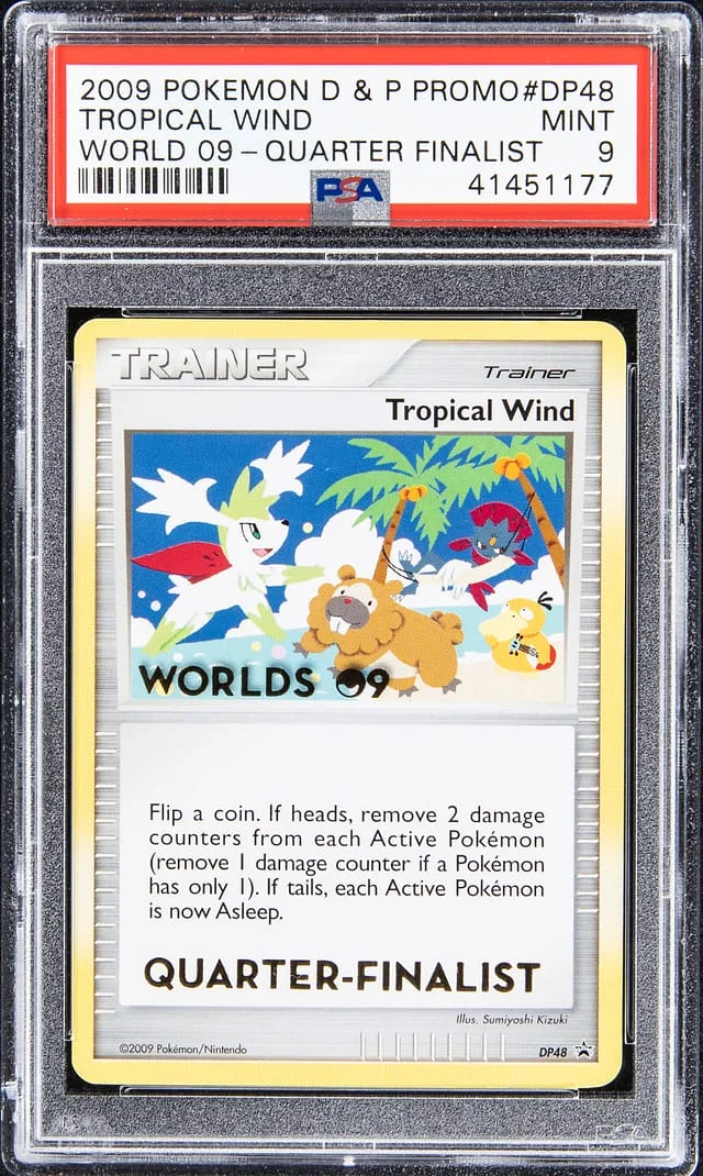 2009 Pokemon Diamond & Pearl Promo World 09 Quarter Finalist Tropical Wind #DP48 card image