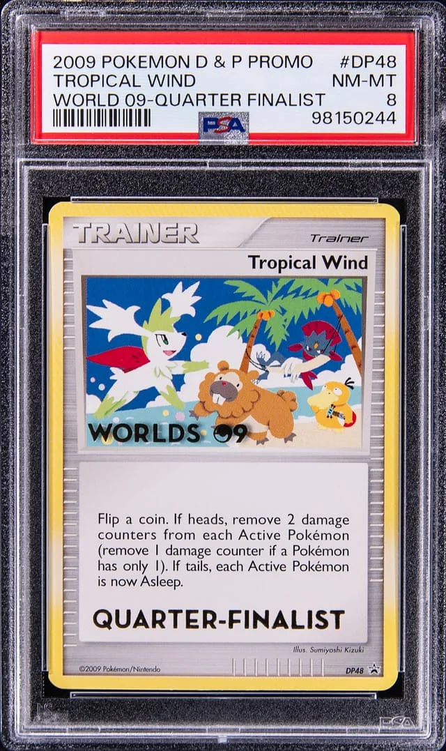 2009 Pokemon Diamond & Pearl Worlds 09 Promo Quarter-Finalist Tropical Wind #DP48 card image