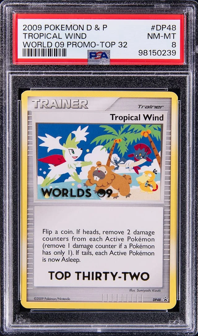 2009 Pokemon Diamond & Pearl Worlds 09 Promo Top 32 Tropical Wind #DP48 card image