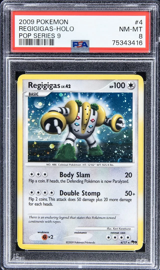 2009 Pokemon Holofoil - Pop Series 9 Regigigas #4 card image