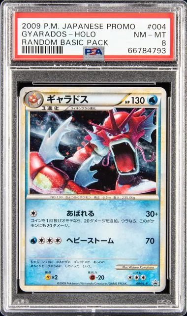 2009 Pokemon Japanese Promo Random Basic Pack Gyarados-Holo #004 card image