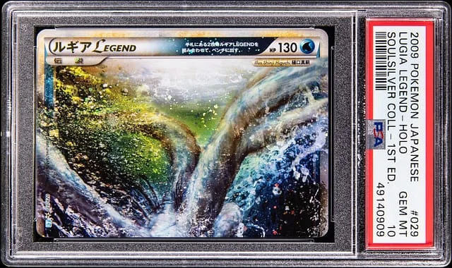 2009 Pokemon Japanese Soulsilver Collection 1st Edition Holo Lugia Legend #030 card image