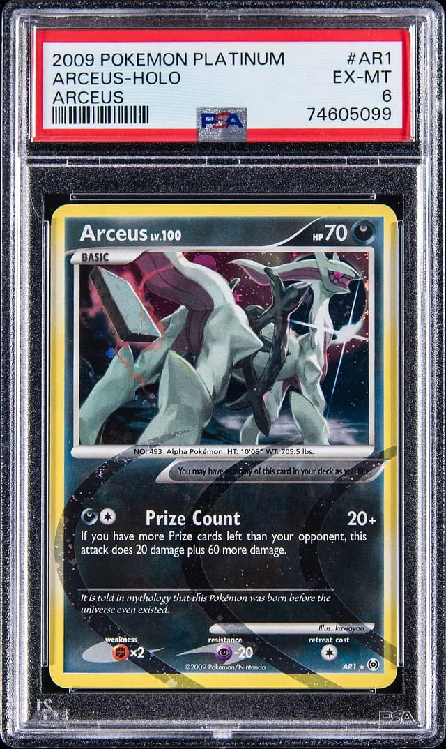 2009 Pokemon Platinum Arceus Holo Arceus #AR1 card image
