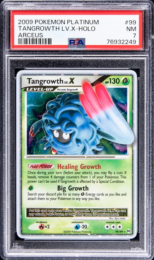 2009 Pokemon Platinum Arceus Rare Holofoil Tangrowth Lv.X #99 card image
