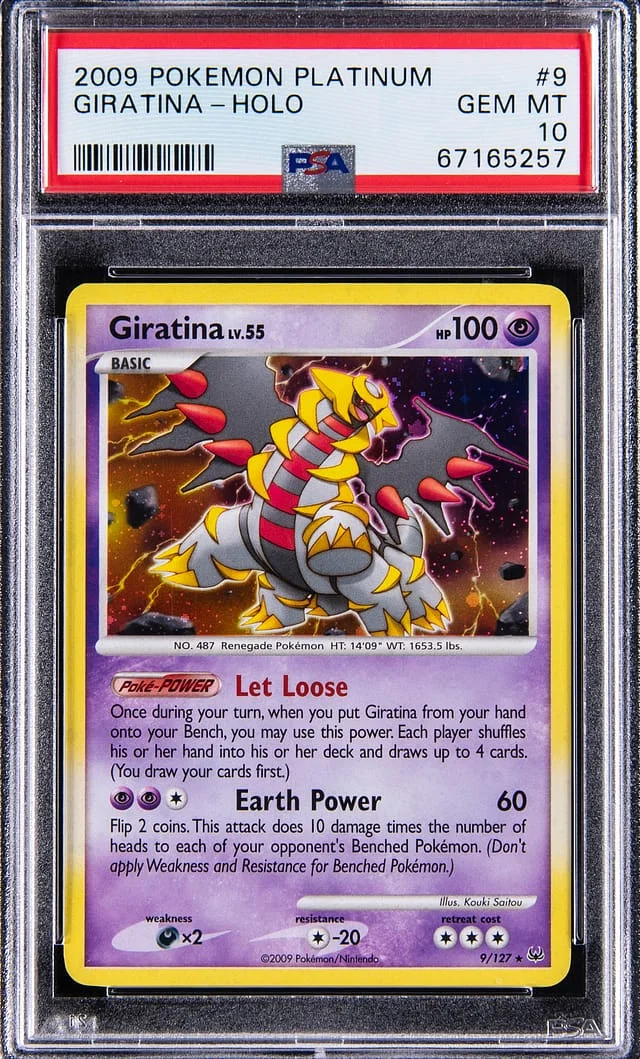 2009 Pokemon Platinum Holo Giratina #9 card image