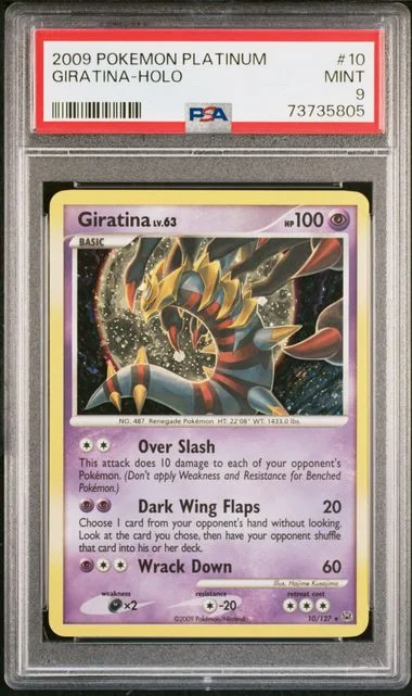 2009 Pokemon Platinum Holofoil Giratina #10 card image