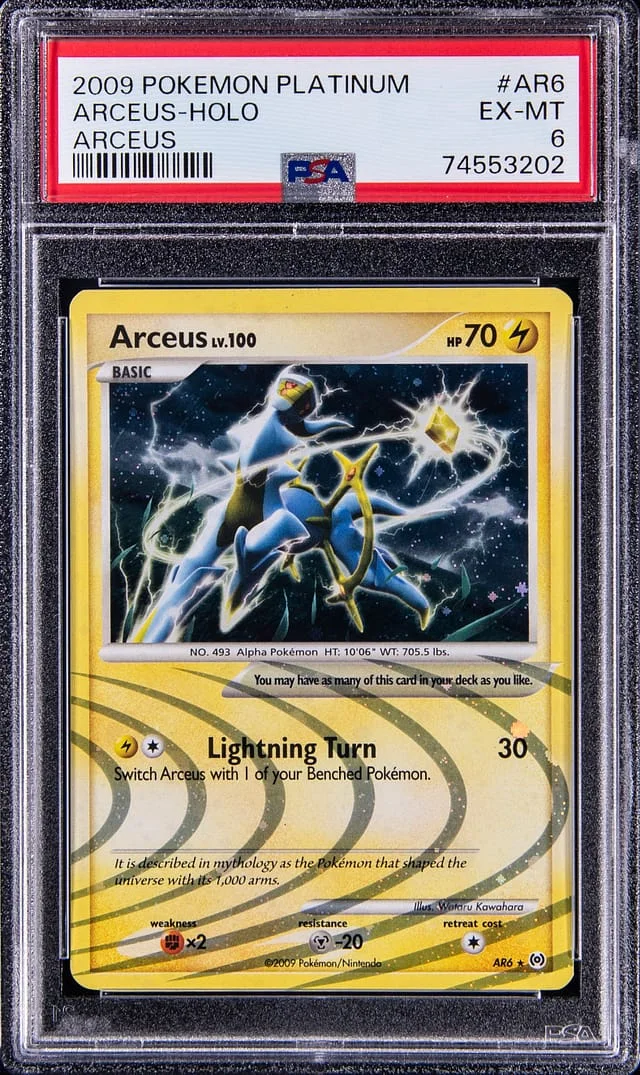 2009 Pokemon Platinum Rare Holofoil Arceus #AR6 card image