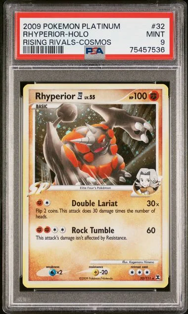 2009 Pokemon Platinum Rising Rivals Cosmos Rhyperior-Holo #32 card image