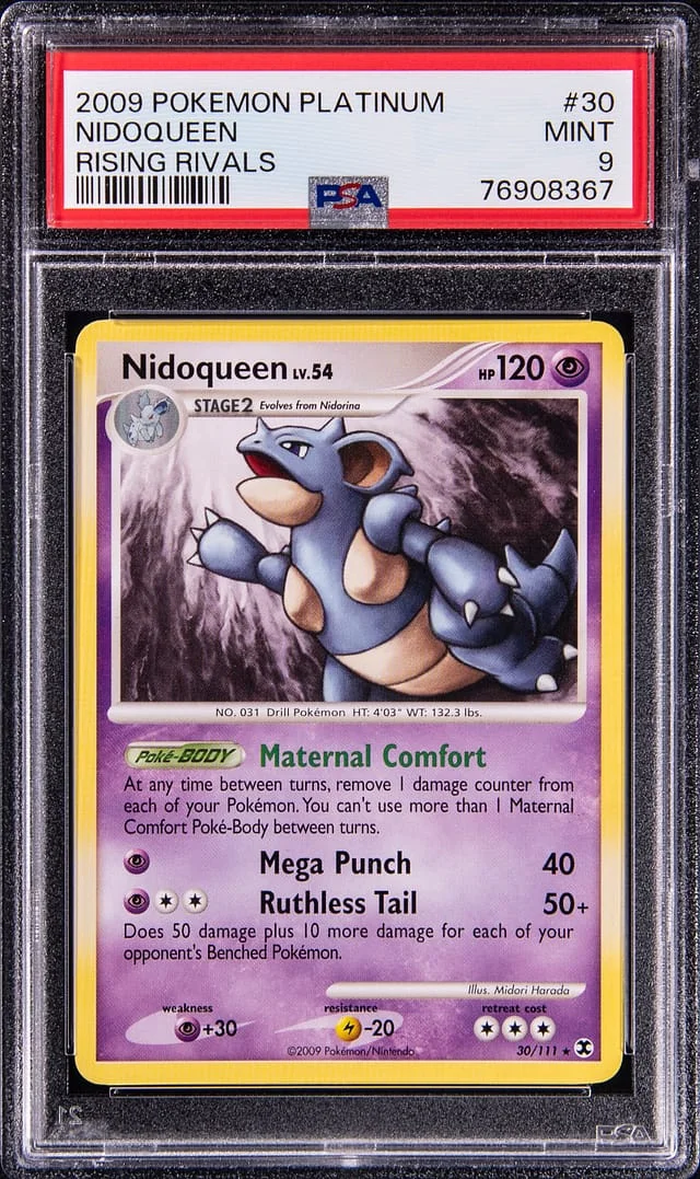 2009 Pokemon Platinum Rising Rivals Nidoqueen #30 card image