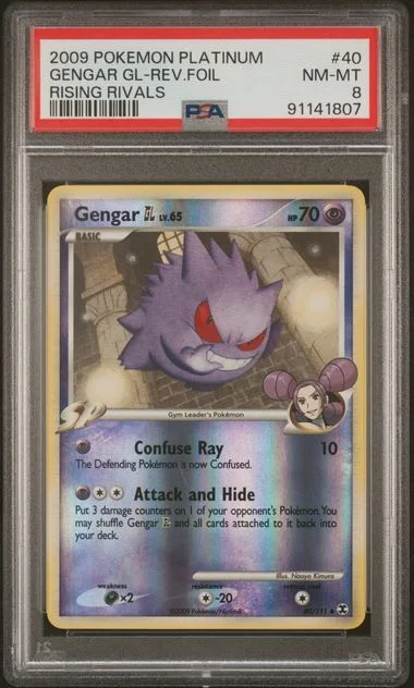 2009 Pokemon Platinum Rising Rivals Reverse Foil Gengar Gl #40 card image