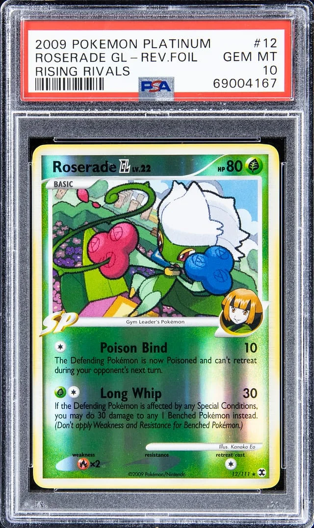 2009 Pokemon Platinum Rising Rivals Reverse Foil Roseade GL #12 card image