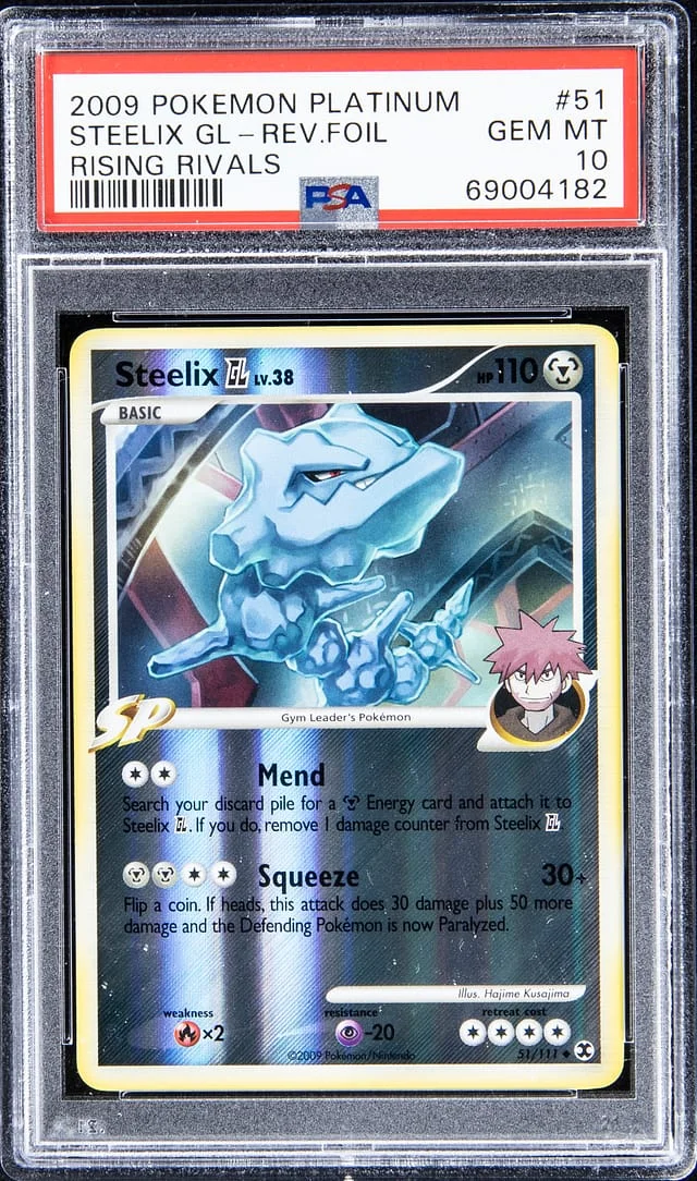 2009 Pokemon Platinum Rising Rivals Reverse Foil Steelix GL #51 card image