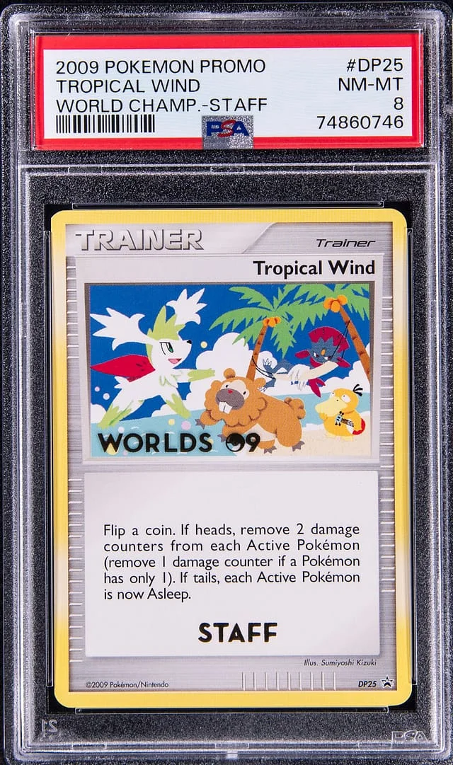 2009 Pokemon Promo World Champion Staff Tropical Wind #DP25 card image