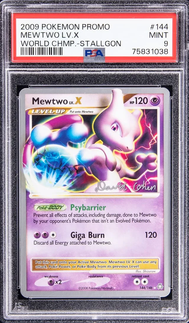 2009 Pokemon Promo World Championships Mewtwo LV.X #144 card image