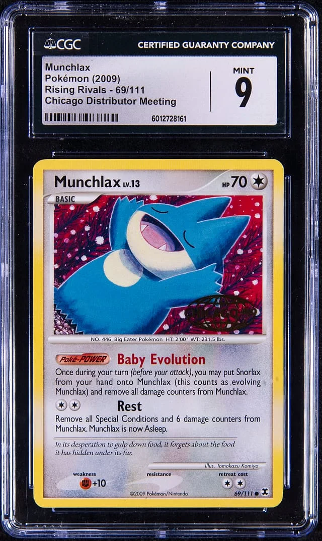2009 Pokemon Rising Rivals Chicago Distributor Meeting Munchlax #69 card image