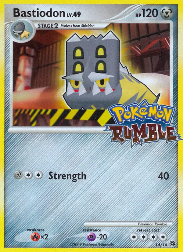2009 Pokémon Rumble Bastiodon #14/16 Unlisted card image