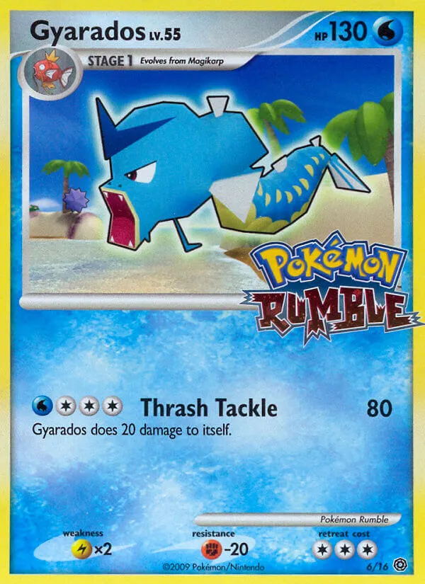 2009 Pokémon Rumble Gyarados #06/16 Unlisted card image