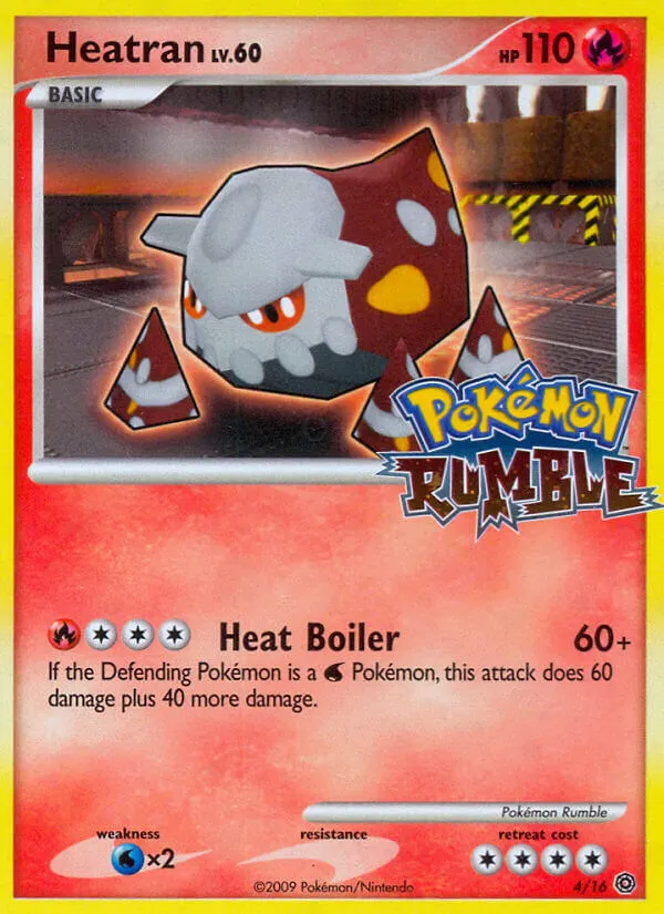 2009 Pokémon Rumble Heatran #04/16 Unlisted card image