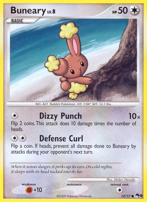 2009 POP Series 9 Buneary Common #12/17 Common card image