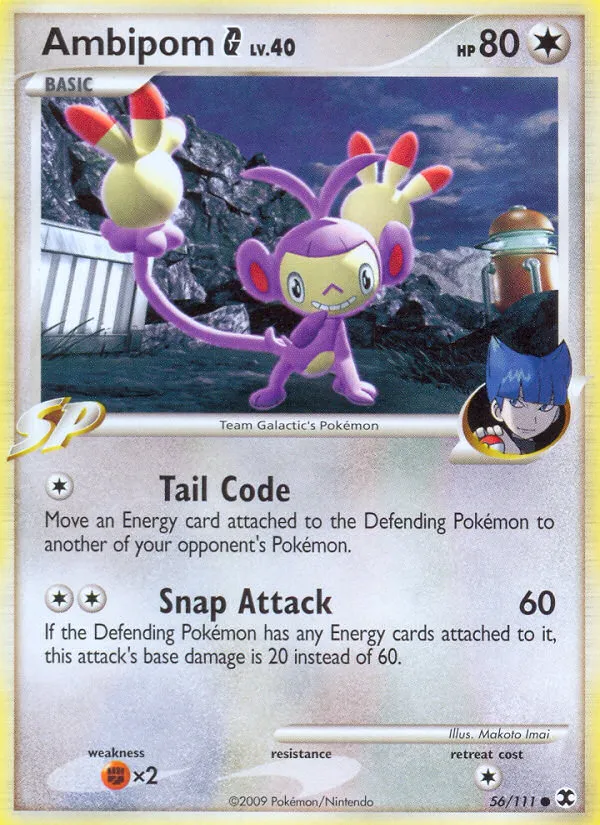 2009 Rising Rivals Ambipom G Common #056/111 Common card image